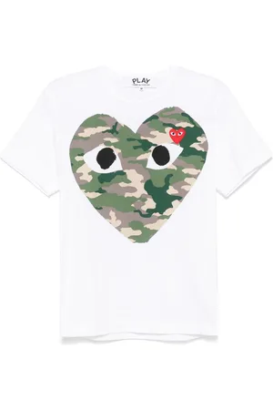 Comme des Garçons Camiseta con corazón estampado