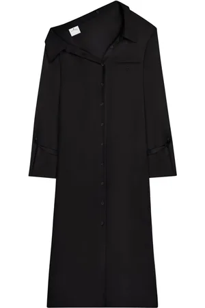 Courrèges Vestido camisero en crepé