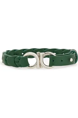 Salvatore Ferragamo Pulsera trenzada con motivo Gancini