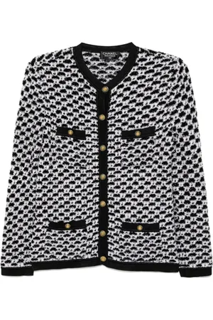 CHANEL Cárdigan con acabado texturizado 1990-2000