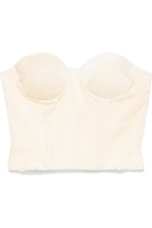 ERMANNO SCERVINO Top tipo bustier de canalé