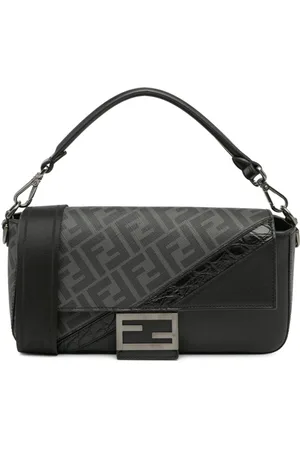 Fendi Bolso satchel Baguette en piel de becerro y lona Zucca revestida 2010-2023