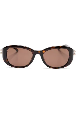 Alexander McQueen Gafas de sol con efecto de carey
