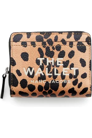 Marc Jacobs Cartera The Cheetah Leather Mini compacta