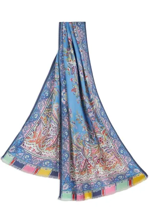 Etro Bufanda con logo en intarsia