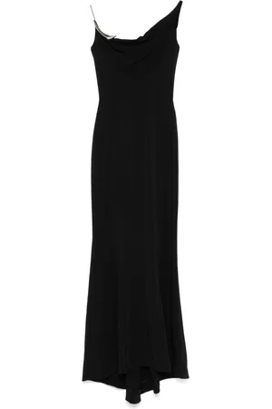 MUGLER Vestido largo con pliegues