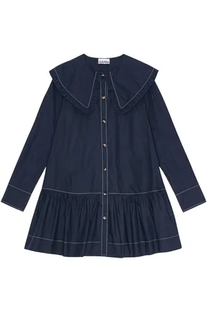 Ganni Vestido corto con botones