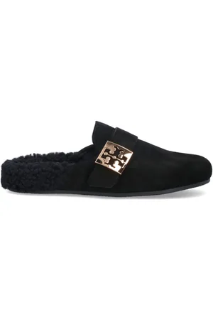 Tory Burch Mules con placa del logo