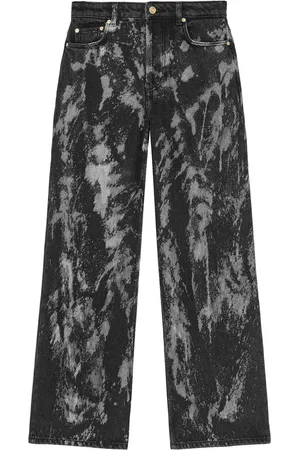 Ganni Pantalones palazzo con motivo de pintura