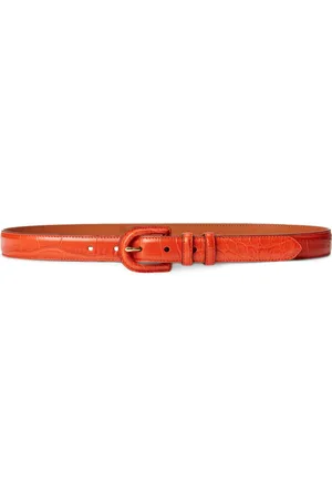 Ralph Lauren Cinturón con efecto de piel de cocodrilo
