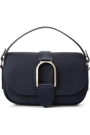 Ralph Lauren Bolso de hombro granulado mediano