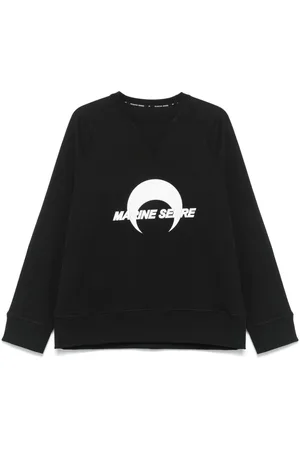 Marine Serre Sudadera con logo estampado
