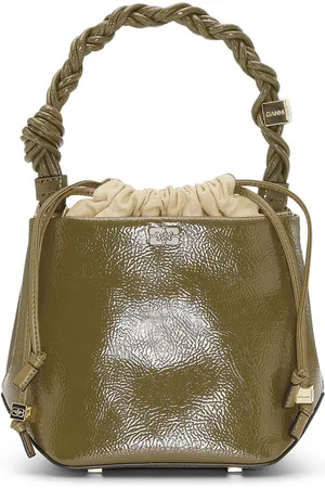 Ganni Bolso shopper Bou con asa trenzada