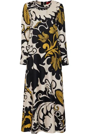 La DoubleJ Vestido midi con estampado gráfico