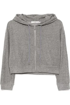 B+AB Sudadera con capucha y cremallera
