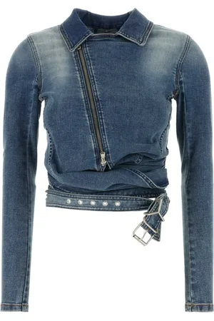Y / PROJECT Chaqueta vaquera con diseño cruzado