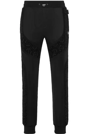 Philipp Plein Pantalones de chándal con parche del logo