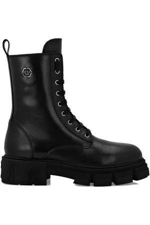 Philipp Plein Botas con logo Hexagon