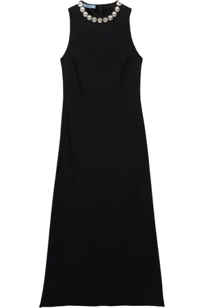Prada Vestido midi bordado