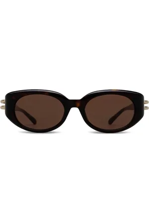 Alexander McQueen Gafas de sol con montura redonda