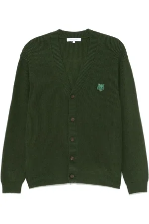 Maison Kitsuné Cárdigan con parche Fox