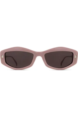 Alexander McQueen Gafas de sol con montura geométrica