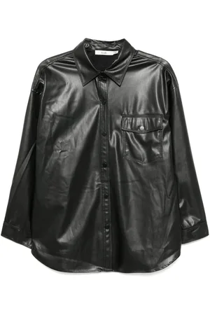 B+AB Camisa de piel artificial