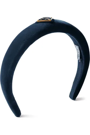 Prada Diadema con placa triangular del logo