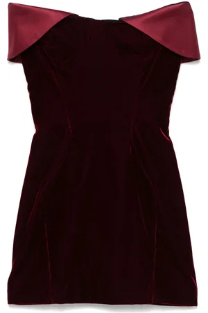 MUGLER Vestido corto con cierre oculto