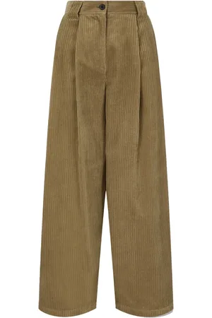 Studio Tomboy Pantalones de pana con pinzas dobles