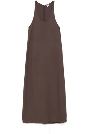 Totême Vestido largo con cuello redondo