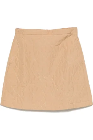 Maison Kitsuné Falda corta con diseño acolchado