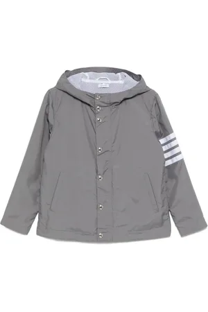 Thom Browne Chaqueta con capucha y rayas