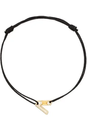 Aliita Pulsera Letra V en oro amarillo de 9 ct con citrino