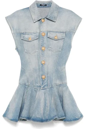 Balmain Vestido corto vaquero