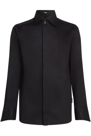 Karl Lagerfeld Camisa Essential con detalle en el cuello