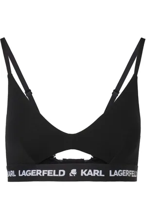 Karl Lagerfeld Sujetador con logo y abertura