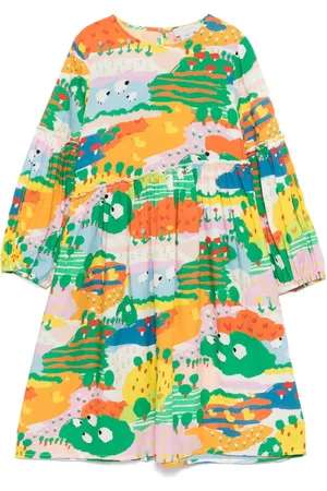 Stella McCartney Vestido con estampado gráfico