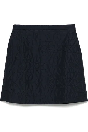 Maison Kitsuné Falda corta con diseño acolchado