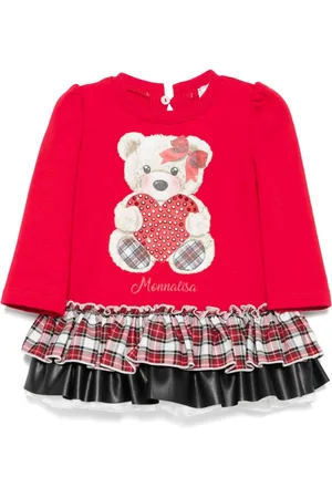 MONNALISA Vestido con estampado de osos