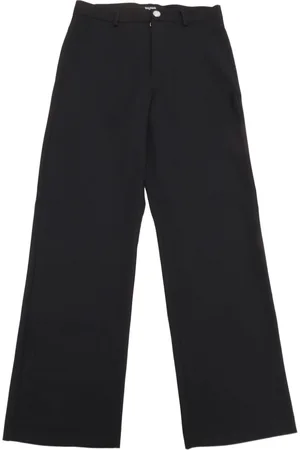 Balmain Pantalones rectos con parche del logo