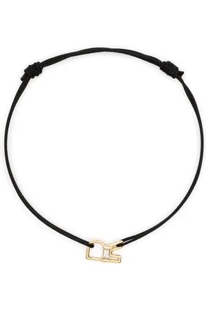 Aliita Pulsera Letra R en oro amarillo de 9 ct con amatista