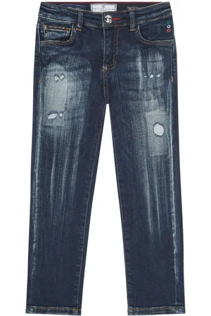 Philipp Plein Vaqueros Skull & Bones