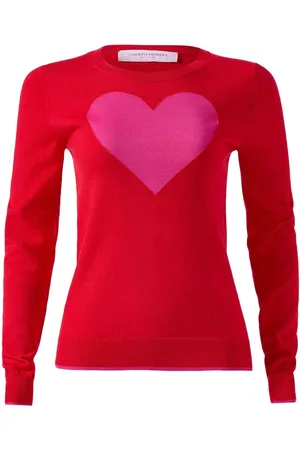 Carolina Herrera Top con estampado de corazones