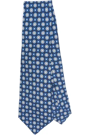 Kiton Corbata con estampado floral