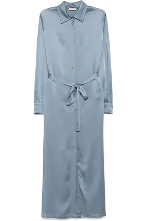 HERNO Vestido largo con escote en V