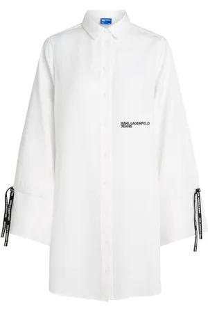 Karl Lagerfeld Vestido camisero con manga lazada