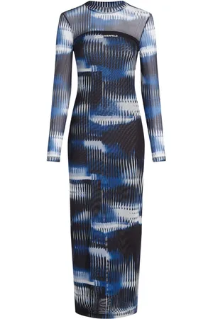 Karl Lagerfeld Vestido con estampado Glitch