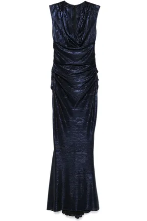 TALBOT RUNHOF Vestido de fiesta plisado
