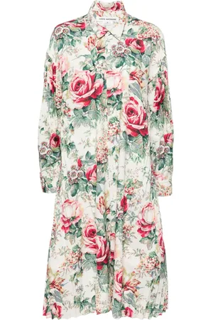 JUNYA WATANABE Vestido camisero con estampado floral